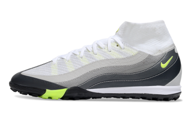 Unisex Nike Air Zoom Mercurial Superfly 10 Elite TF Football Shoes - White/Grey/Yellow