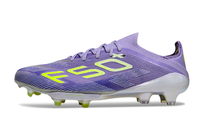 Unisex Adidas F50+ Elite Lightstrike Pro FG Football Boots - Purple/Yellow/White