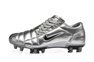 Men's Niken Total 90 III FG Football Boots - Silver/Black