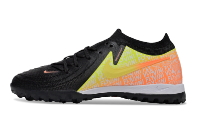 Men's Nike Phantom GX 2 Elite TF Football Shoes - Black/Yellow/Orange