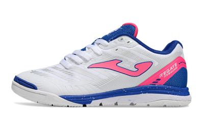 Men's Joma Top Flex IC Football Shoes - White/Pink/Blue