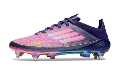 Men's Adidas F50 Elite SG Football Boots - Pink/Purple/Yellow