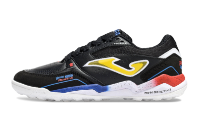 Men's Joma Top Flex TF Football Shoes - Black/Yellow/Blue