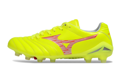 Men's Mizuno Morelia Neo 4 FG Football Boots - Yellow/Red/White