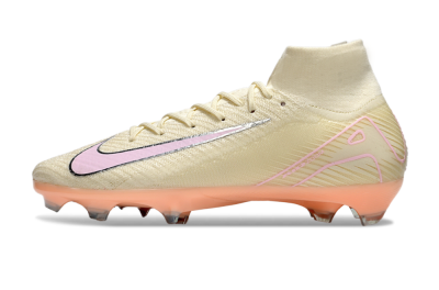 Unisex Nike Air Zoom Mercurial Superfly 10 Elite FG Football Boots - Beige/Pink/Silver