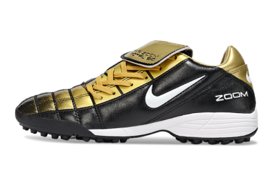 Men's Nike Air Zoom Total 90 III TF Football Shoes - Black/Gold/White