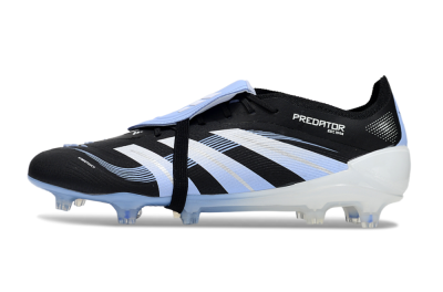 Men's Adidas Predator 25 Elite Foldover Tongue FG Football Boots - Black/Jade/White