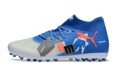 Men's Puma Future 8 Ultimate MG Football Boots - Blue/White/Silver