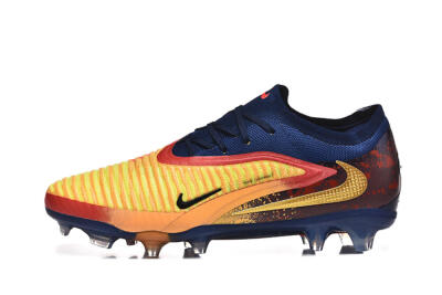 Men's Nike Phantom 6 Elite FG Football Boots - Yellow/Red/Blue
