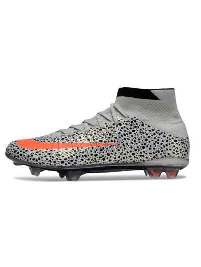 Men's Nike Air Zoom Mercurial Superfly 4 Elite FG Football Boots - Grey/Red/Black