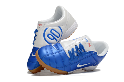 Kids Nike Total 90 III TF Football Shoes - Blue/White/Brown