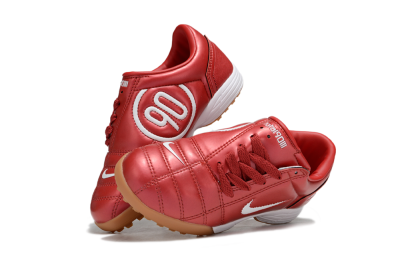 Kids Nike Total 90 III TF Football Shoes - Red/White/Brown
