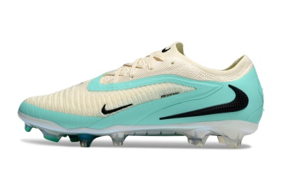 Unisex Nike Phantom 6 Elite Low FG Football Boots - Beige/Jade/Black