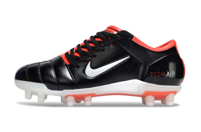 Men's Nike Air Zoom Total 90 III FG Football Boots - Black/White/Red
