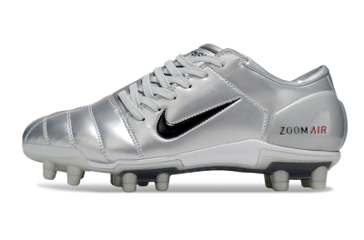 Men's Nike Air Zoom Total 90 III FG Football Boots - Silver/Black/Red
