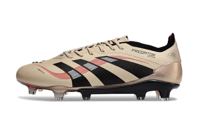 Men's Adidas Predator 25 Elite FG Football Boots - Gold/Black/Red