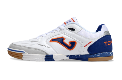 Men's Joma Top Flex IC Football Shoes - White/Red/Blue