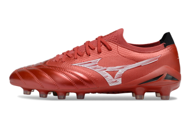 Men's Mizuno Morelia Neo 4 FG Football Boots - Red/White/Black