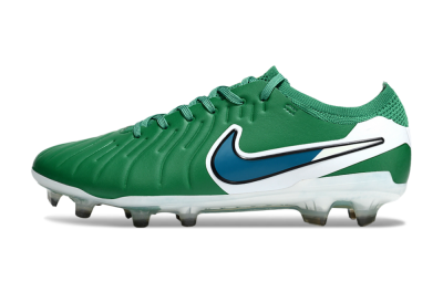 Men's Nike Tiempo Legend 10 Elite FG Football Boots - Green/Blue/White