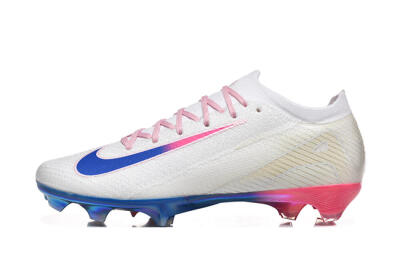 Men's Nike Air Zoom Mercurial Vapor 16 Elite FG Football Boots - White/Blue/Pink