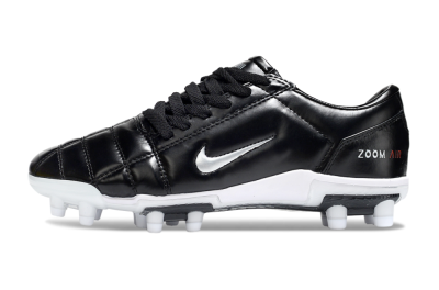 Unisex Nike Air Zoom Total 90 III FG Football Boots - Black/Silver/White