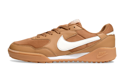 Unisex Nike Terra Manta TF Football Shoes - Brown/White