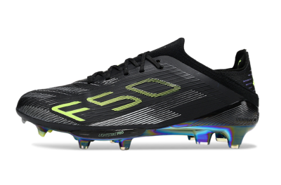 Unisex Adidas F50+ Lightstrike Pro FG Football Boots - Black/Silver/Yellow