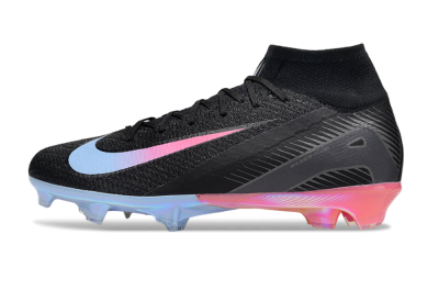 Unisex Nike Air Zoom Mercurial Superfly 10 Elite FG Football Boots - Black/Blue/Pink