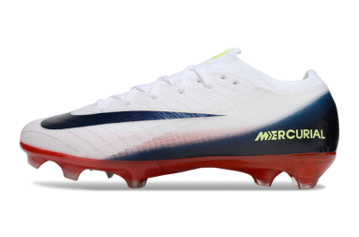 Unisex Nike Air Zoom Mercurial Vapor 16 Elite FG Football Boots - White/Blue/Yellow