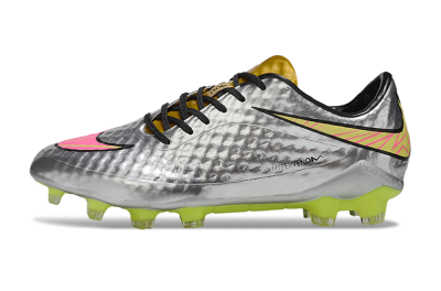 Men's Nike Hypervenom Phantom Rgn SE FG Football Boots - Silver/Pink/Gold