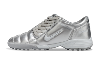Unisex Nike Total 90 III TF Football Shoes - Silver/White