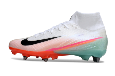 Men's Nike Air Zoom Mercurial Superfly 10 Elite SG Football Boots - White/Jade/Pink