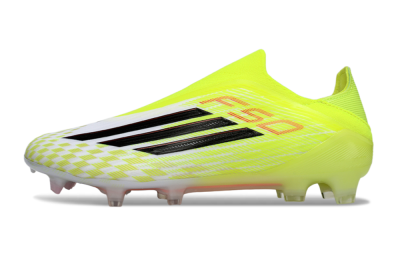 Men's Adidas F50 Elite FG Football Boots - Yellow/White/Black