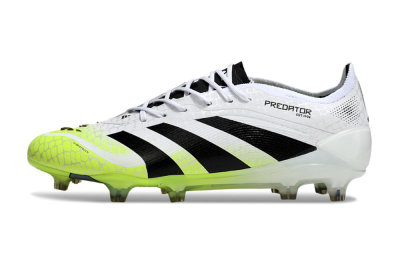 Men's Adidas Predator 25 Elite FG Football Boots - White/Black/Yellow