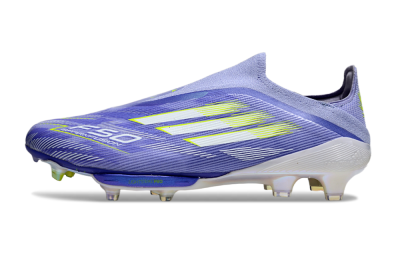 Men's Adidas F50+ Lightstrike Pro Laceless FG Football Boots - Blue/White/Yellow