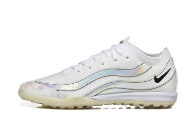 Men's Nike Air Zoom Mercurial Vapor 16 Elite TF Football Shoes - White/Silver/Black