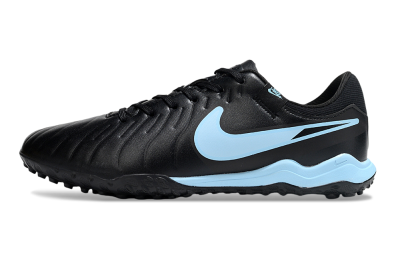 Men's Nike Tiempo Legend 10 Academy TF Football Shoes - Black/Jade