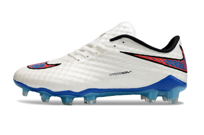Men's Nike Hypervenom Phantom FG Football Boots - White/Red/Blue