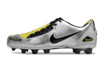 Men's Nike Air Zoom Total 90 Laser FG Football Boots - Silver/Black/Yellow