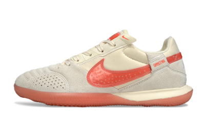 Men's Nike Street Gato IC Football Shoes - Beige/Grey/Red