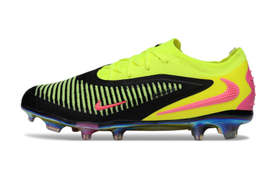 Unisex Nike Phantom 6 Elite Low FG Football Boots - Yellow/Black/Pink