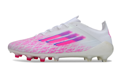 Men's Adidas F50 Pro FG Football Boots - White/Pink/Blue