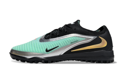 Men's Nike Phantom 6 Elite TF Football Shoes - Jade/Silver/Black