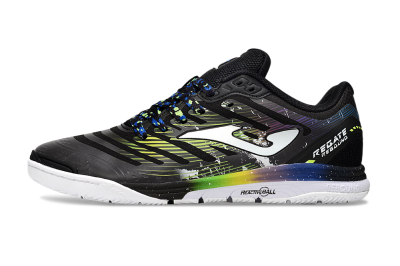 Men's Joma Top Flex IC Football Shoes - Black/White/Yellow