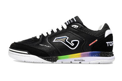 Men's Joma Top Flex IC Football Shoes - Black/White/Red