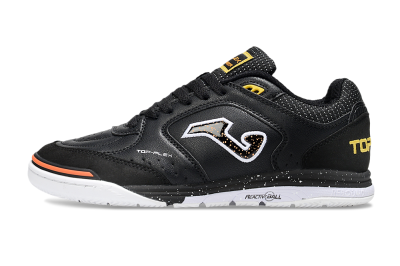 Men's Joma Top Flex IC Football Shoes - White/Black/Yellow