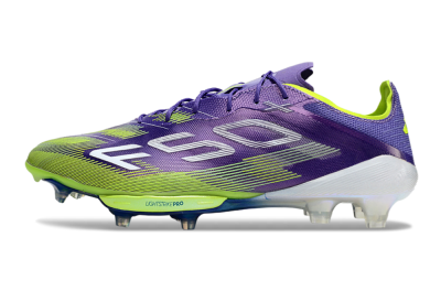 Men's Adidas F50+ Elite Lightstrike Pro FG Football Boots - Purple/Yellow/White