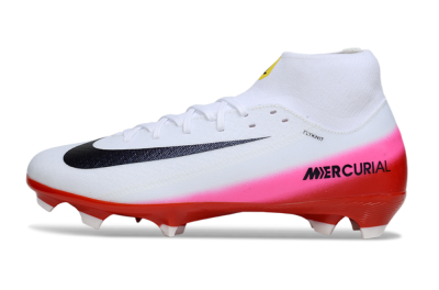 Men's Nike Air Zoom Mercurial Superfly 10 Academy FG Football Boots - White/Black/Red