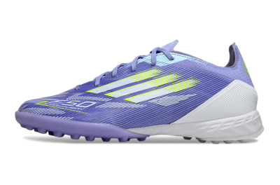 Unisex Adidas F50 Pro TF Football Shoes - Blue/Yellow/White