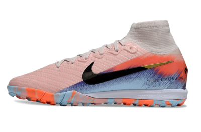 Unisex Nike Air Zoom Mercurial Superfly 10 Elite TF Football Shoes - Pink/Red/Blue